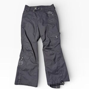 Columbia Titanium Omni-Tech Snow Pants Womens Small Black Ski Cargo Snowboard